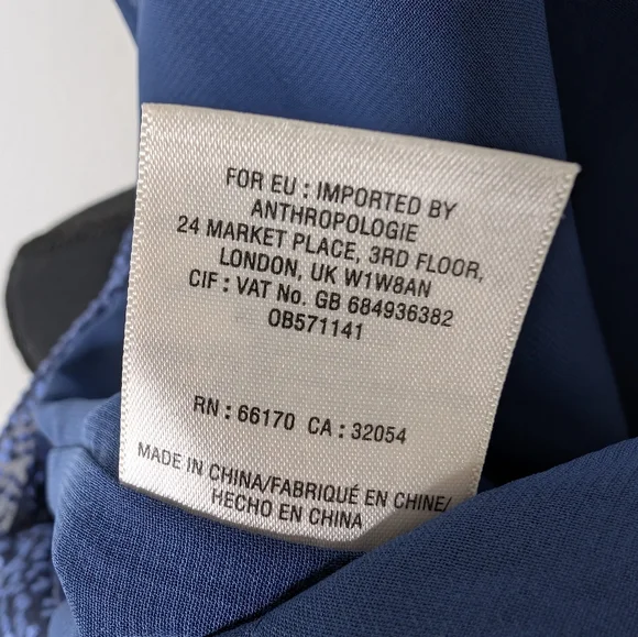 💘 Anthropologie Elevenses Blue Halter Jumpsuit - Picture 6 of 7